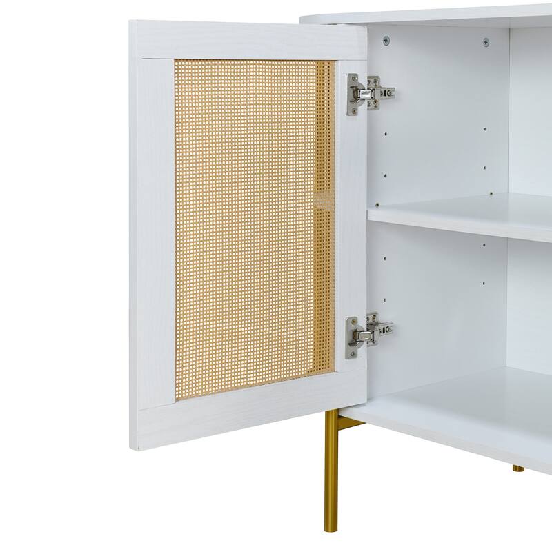 legant Curved Dining Cabinet with Gold Trim