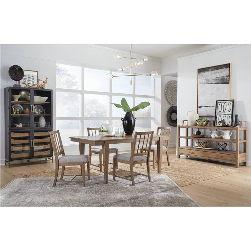 Magnussen Home Lindon Belgian Wheat Upholstered Side Chair Two Pack - 19''W x 22.38''D x 35.5''H