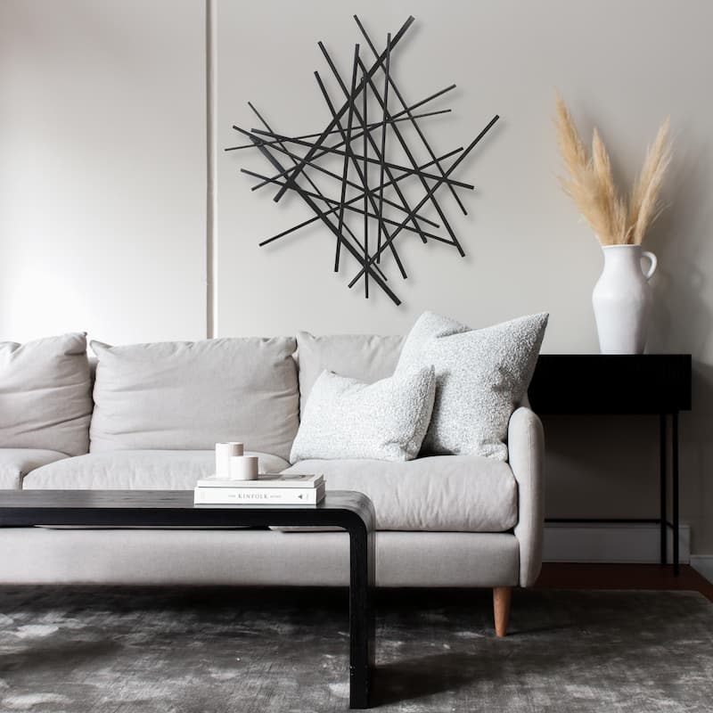 Avalon Black Abstract Wall Art