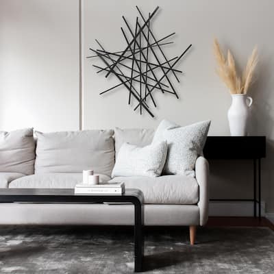 Avalon Black Abstract Wall Art