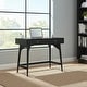 preview thumbnail 2 of 5, Alpine Furniture Flynn 2 Drawer Mini Desk in Black
