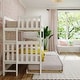 preview thumbnail 6 of 24, Max & Lily Twin over Twin Bunk Bed with Ladder on End and Trundle