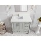 preview thumbnail 5 of 128, Willow Collections 36 in x 22 Aberdeen Freestanding Left Offset Sink Bathroom Vanity with Quartz or Marble Countertop
