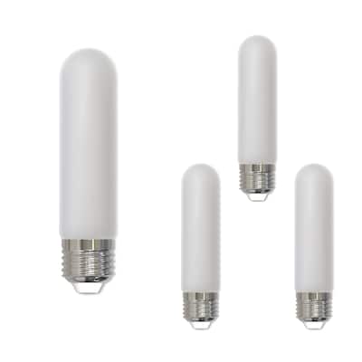 Bulbrite LED Filament Pack of (4) 5 Watt Dimmable 5 Inch T9 Light Bulb with Frost Glass Finish and Medium (E26) Base