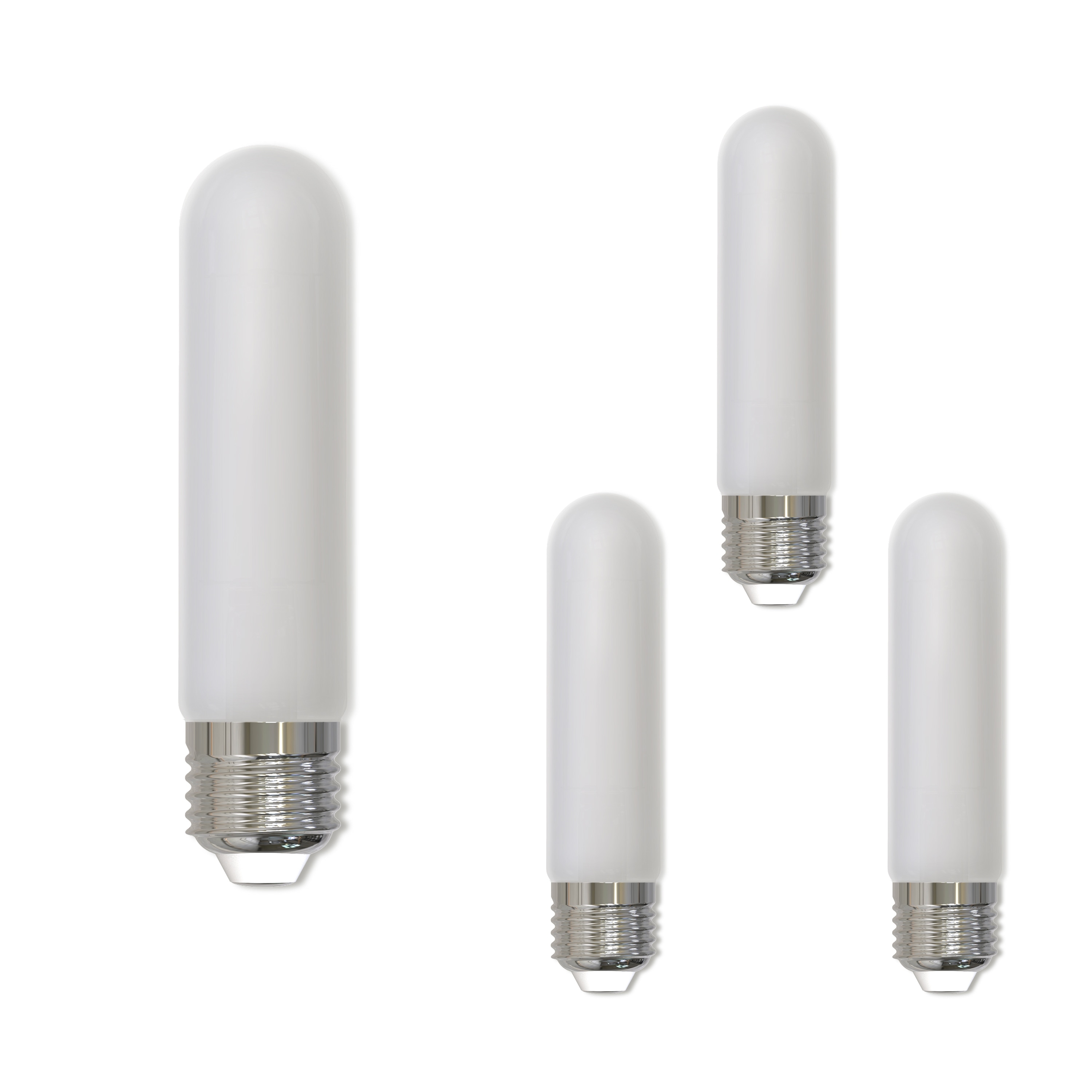 Bulbrite LED Filament Pack of (4) 5 Watt Dimmable 5 Inch T9 Light Bulb with Frost Glass Finish and Medium (E26) Base