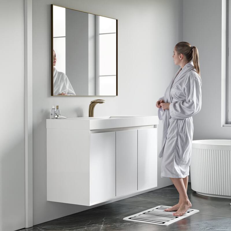 Kennan 48" Single Bathroom Vanity Set with Rectangle Legs