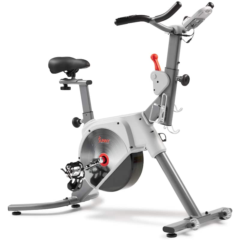 Sunny Health & Fitness Prime Magnetic Belt Drive Indoor Cycling Bike - SF-B122061 - Gray - 45.9*27*47.2 - Gray - 45.9*27*47.2 - Weights