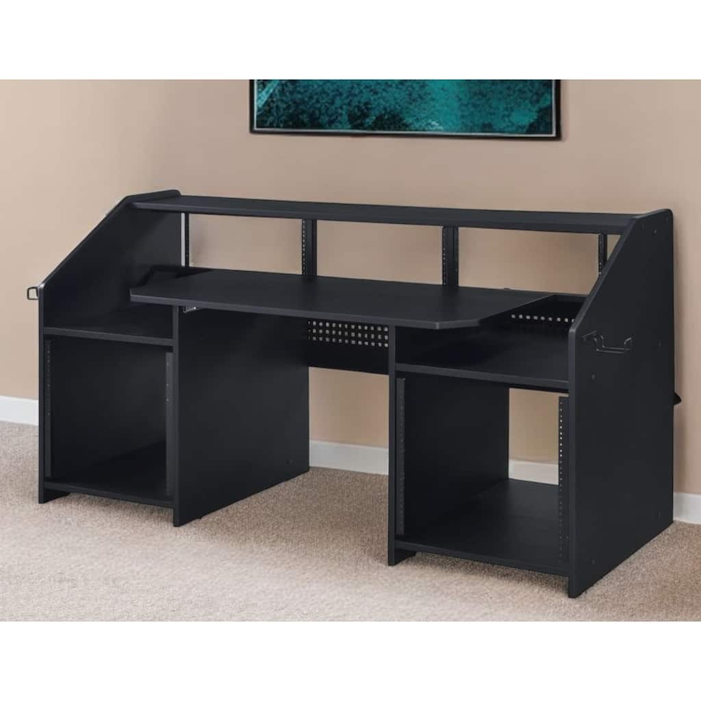 71" Black Computer Desk