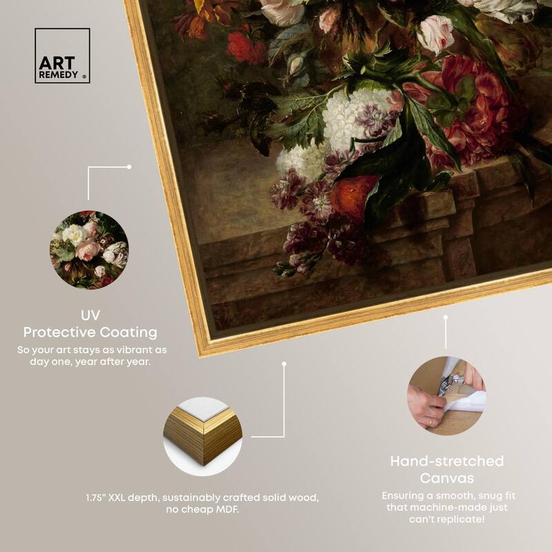 Still Life with Flowers 1789 Canvas by Art Remedy