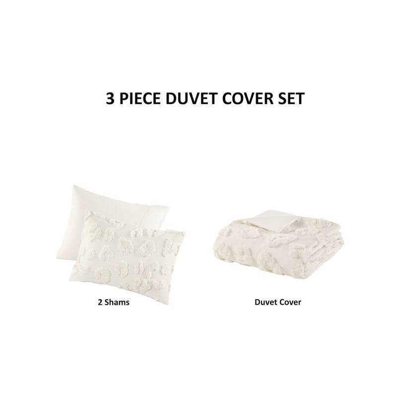 Intelligent Design Larissa Animal Chenille Duvet Cover Set