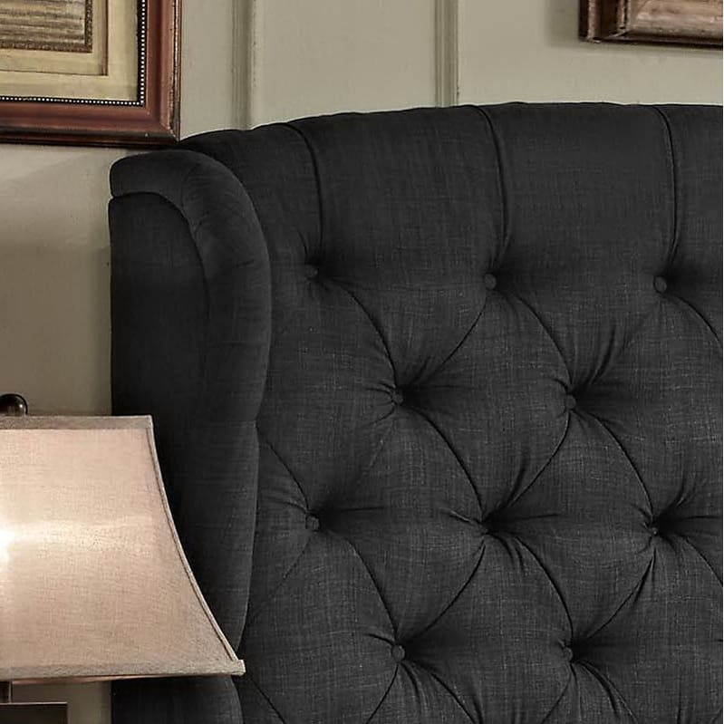 Audrey Tufted Upholstered Wingback Bed Set