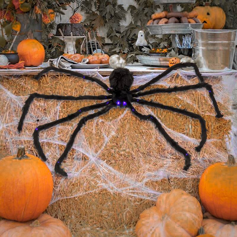 National Tree Company 50 in. Halloween Spider with Battery-Operated LED Lights