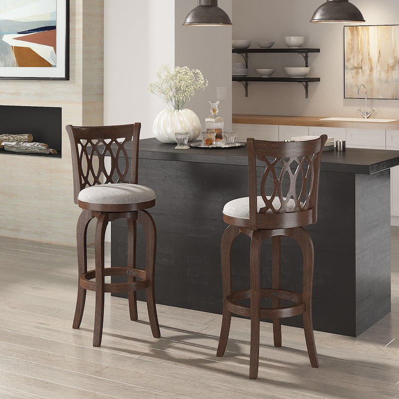 Rovinj Scroll Back Swivel Bar Stool