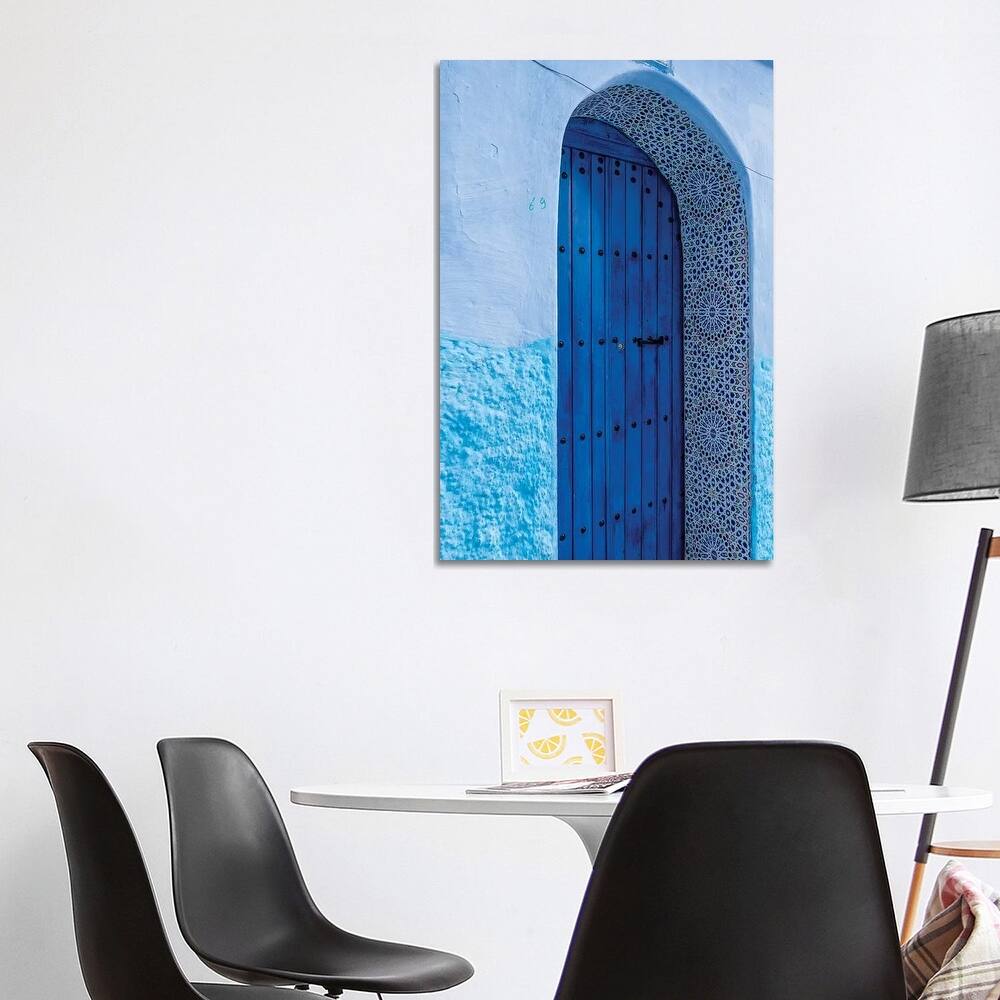 iCanvas "Africa, Morocco, Chefchaouen. Arch Over Wooden Door." by Jaynes Gallery Canvas Print