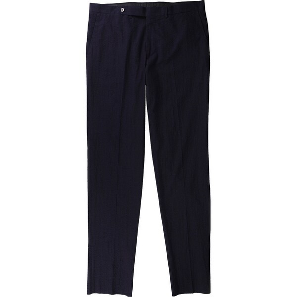 Eidos Napoli Mens Japan Seersu Casual Trouser Pants, Blue, 52W x 36L - 52W x 36L. Opens flyout.