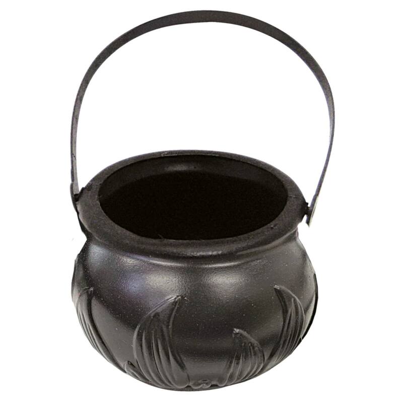 4" Black Small Witch's Brew Cauldron Women Adult Halloween Party decor