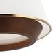 preview thumbnail 4 of 11, Varaluz Desert Flyer 6-Light Pendant - Satin Brass/Medium Walnut