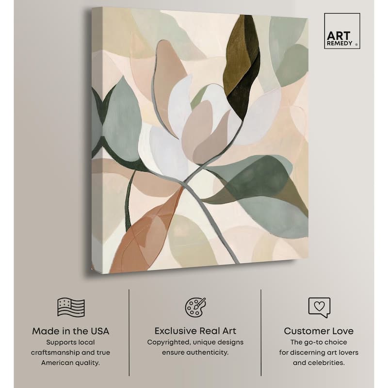 Leaf Prints II Canvas by Art Remedy, Gallery Wrapped