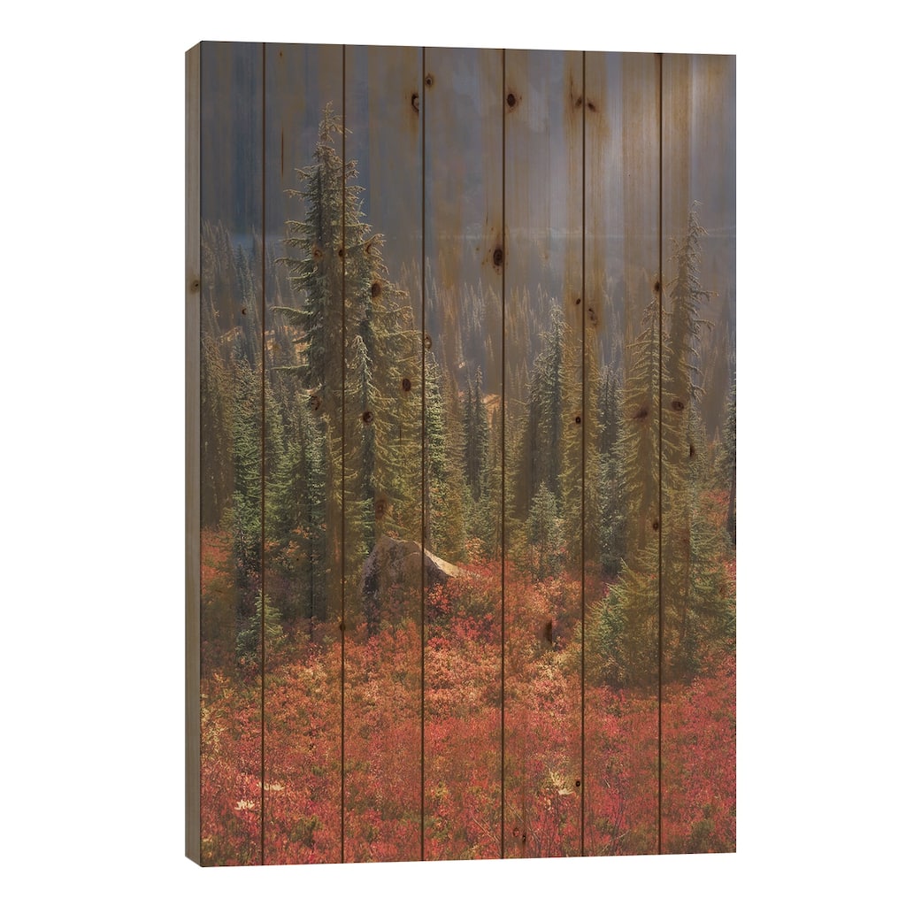 Find Your Light Print On Wood by Louis Ruth - Multi-Color