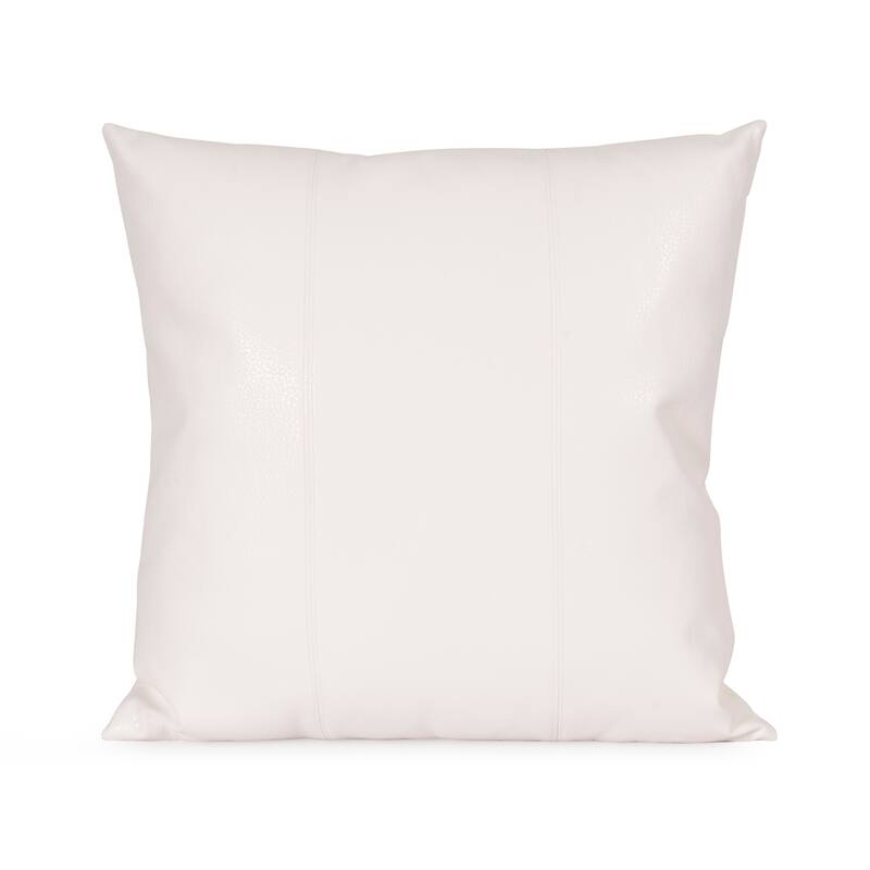 Allan Andrews Avanti White Square Decorative Pillow and Cover - White