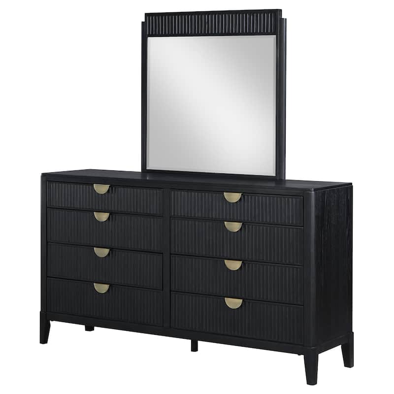 Brookmead Transitional 8-drawer Dresser Black