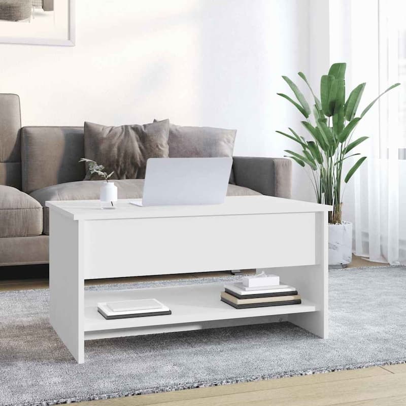 vidaXL Coffee Table Lift Top End Table Accent Side Sofa Table Engineered Wood - 31.5" x 19.7" x 16.7"