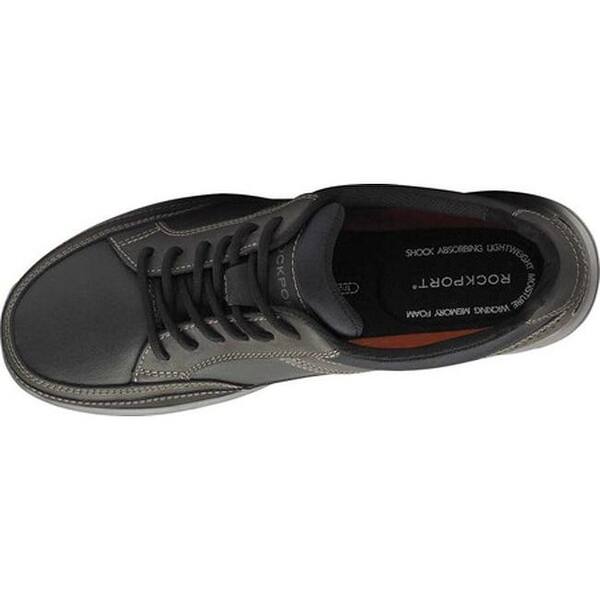 Shop Rockport Men S Welker Casual Lace Up Sneaker Iron Leather