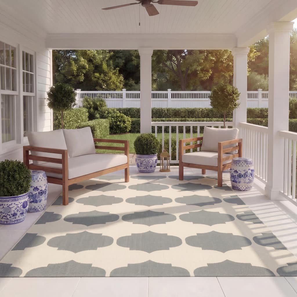 SAFAVIEH Courtyard Abeda Indoor/ Outdoor Waterproof Patio Backyard Rug