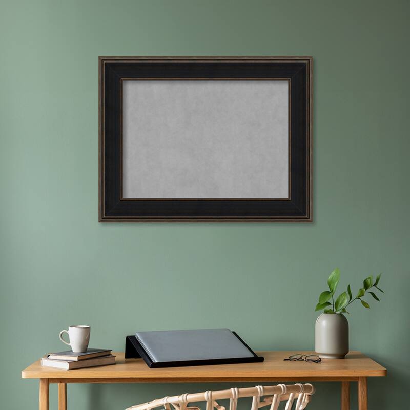 Amanti Art Mezzanine Espresso Framed Magnetic Board