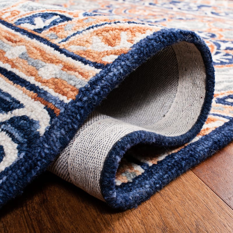 SAFAVIEH Handmade Micro-Loop Hafsah Modern Wool Rug