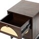 preview thumbnail 11 of 42, Wooden Nightstand ,Sofa Table With 2 Drawer