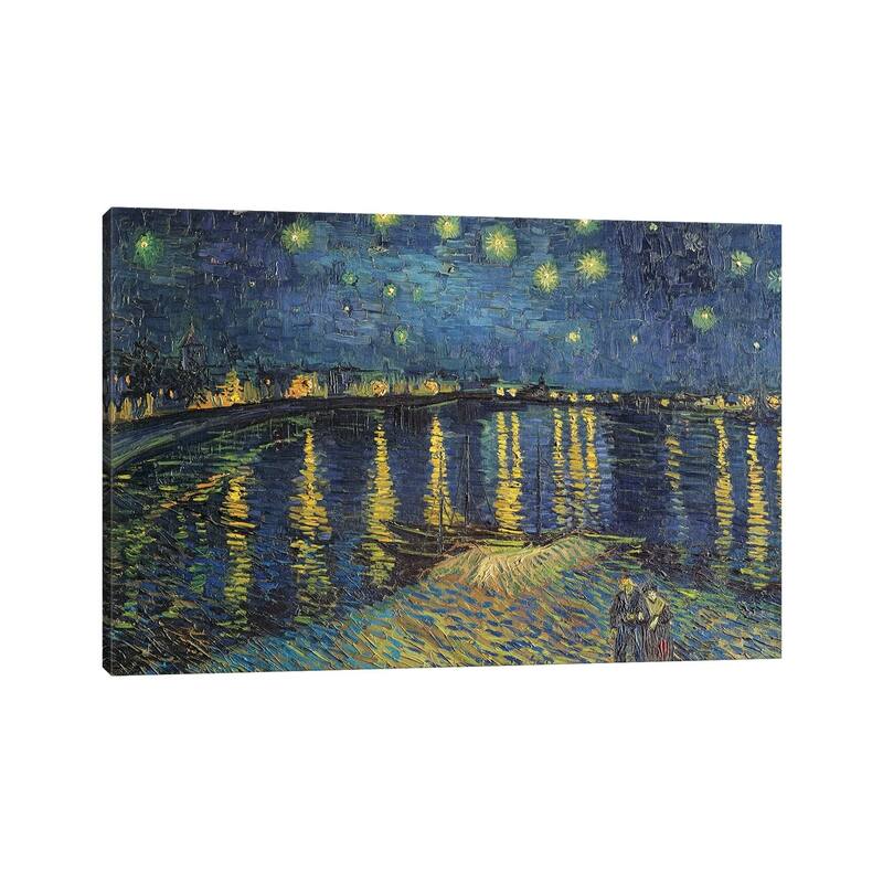 iCanvas "Starry Night Over The Rhone, 1888" by Vincent van Gogh Canvas Print