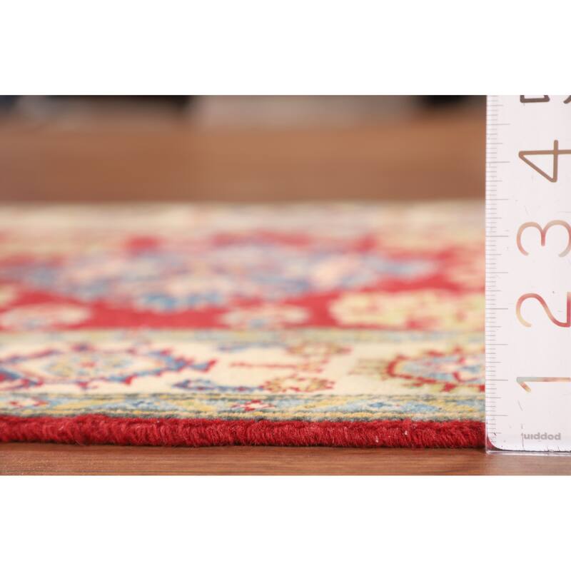 Traditional Red Kazak Oriental Foyer Rug Handmade Wool Carpet - 2'7" x 4'1"