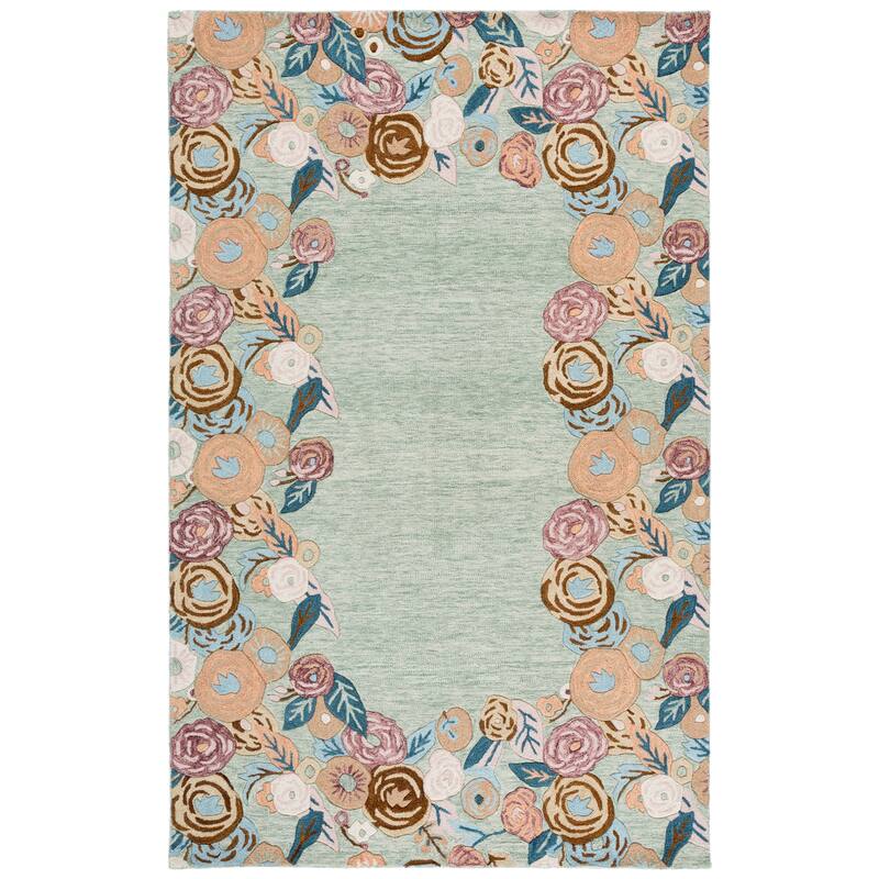 SAFAVIEH Handmade Jardin Mizue Floral Wool Rug