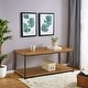 preview thumbnail 8 of 18, Caffoz Tall Center Table Coffee Table with Storage Shelf