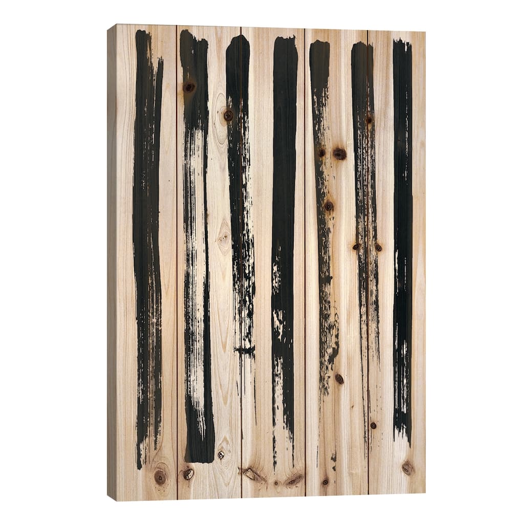 Abstract I Print On Wood by Honeymoon Hotel - Multi-Color
