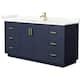 Option Dark Blue / Giotto Quartz Top / Brushed Gold