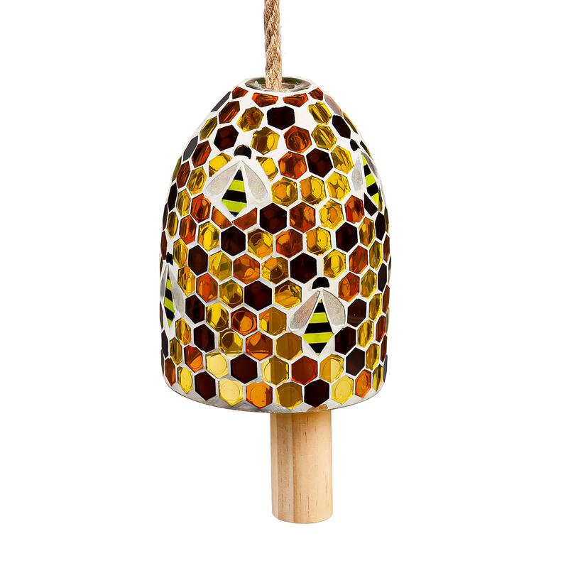 7 in. Bee Hive Mosaic Bell Chime