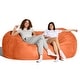 preview thumbnail 9 of 49, Jaxx 7ft Oversized Bean Bag Couch – Extra Large 3-Seat Floor Sofa with Washable Cover Play Rooms, Living Rooms & Basements