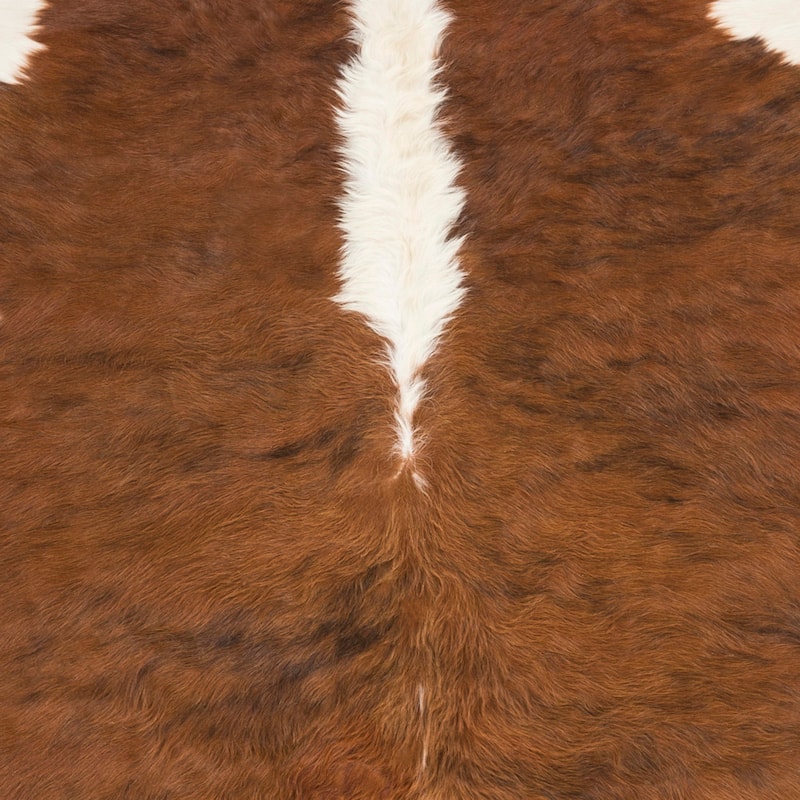 Hand Crafted Beige Leather Safari Area Rug