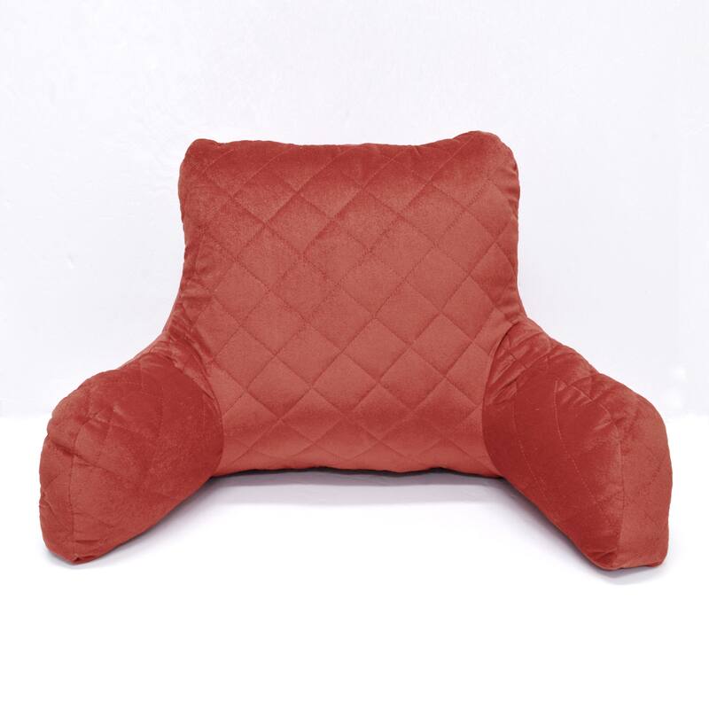 Velvet Do-It-Yourself Bedrest Reading Pillow Cover and Filling
