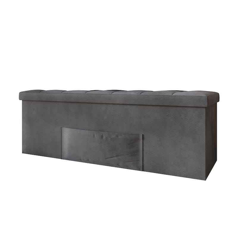 Chico Tufted Upholstered Folding Storage Bench