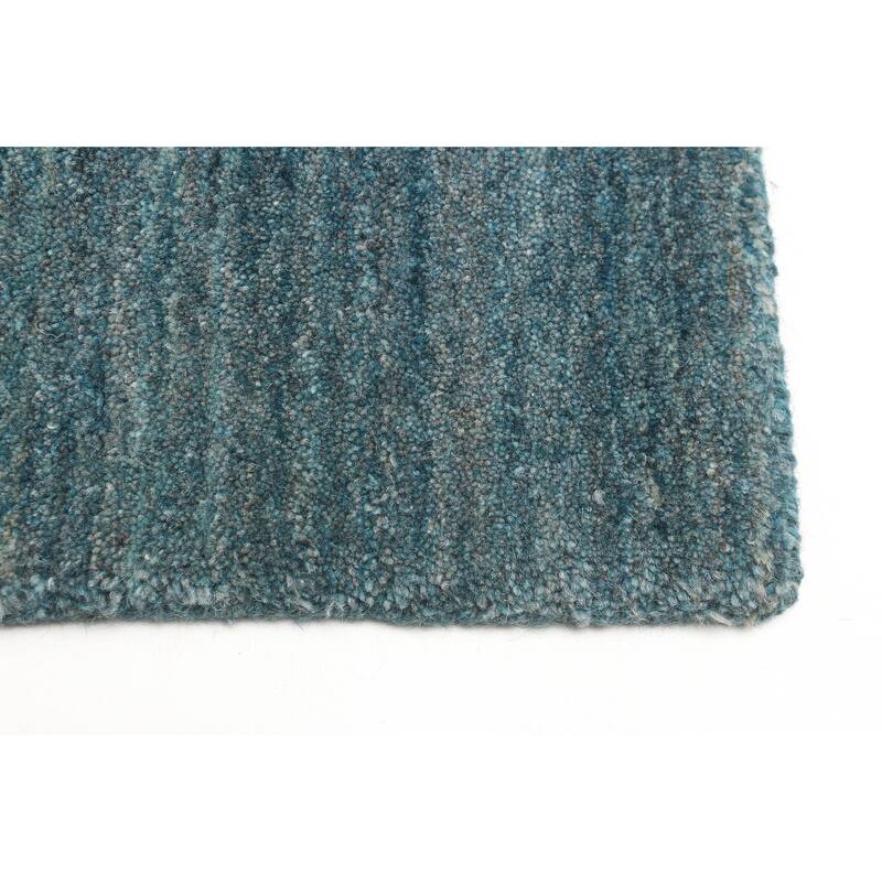 ECARPETGALLERY Hand Loomed Kashkuli Gabbeh Teal Wool Rug - 5'0 x 6'8