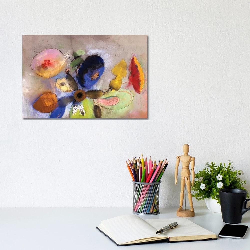 iCanvas "Flowers, 1907-10 " by Odilon Redon Canvas Print