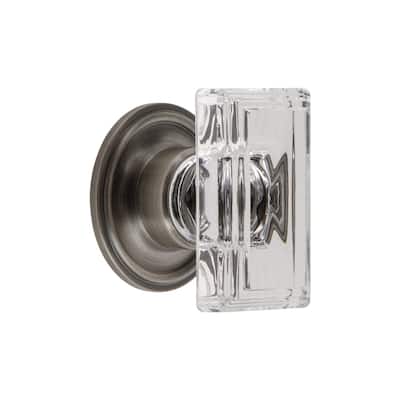 Grandeur CARR-CRYS-KNOB-LG-GEO Carre 1-3/4” Crystal Rectangular