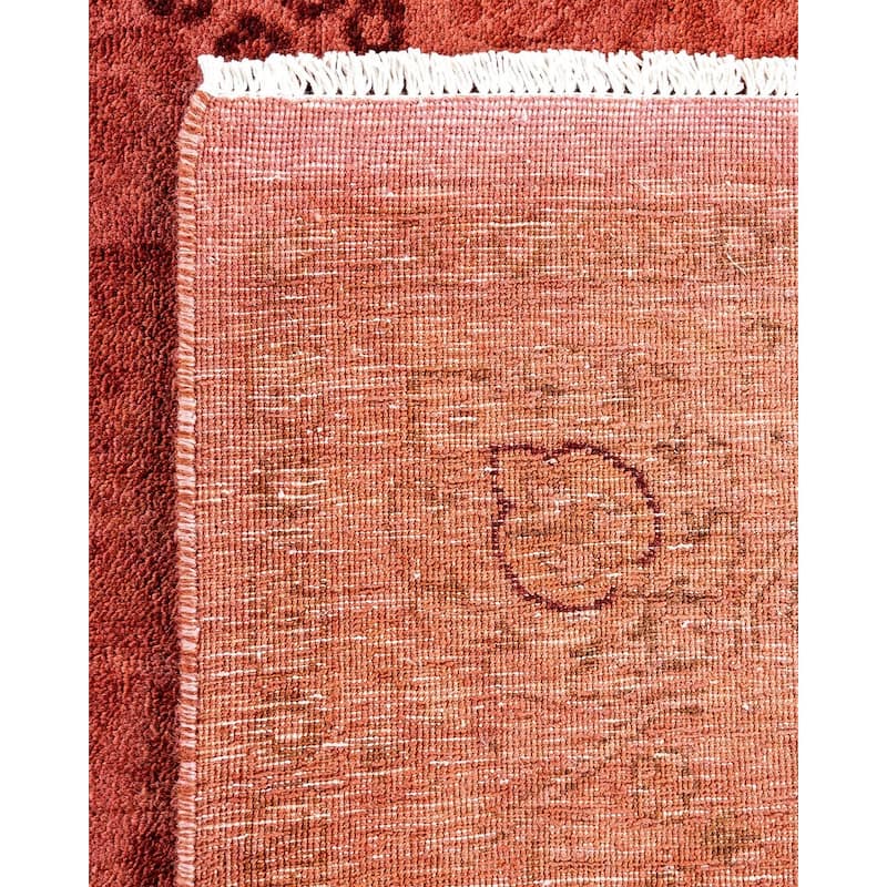 Vibrance, One-of-a-Kind Hand-Knotted Area Rug - Pink, 6' 0" x 9' 6" - 6' 0" x 9' 6"