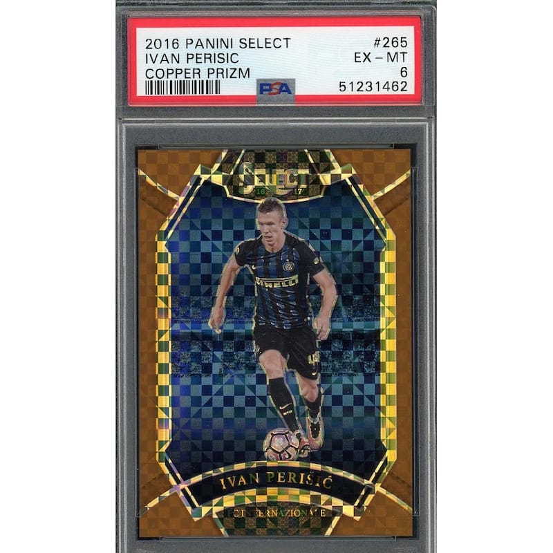 Ivan Perisic 2016 Panini Select Copper Prizm Card #265 PSA 6 /49 - 8'6" x 11'6"