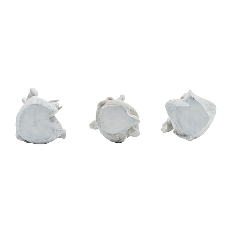 Sagebrook Home Decorative Resin Elephant Figurines with Yoga Poses, Set of 3
