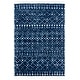 preview thumbnail 31 of 62, SAFAVIEH Berber Fringe Shag Liller Trellis Area Rug 4' x 6' - Dark Blue/Ivory - Rectangle