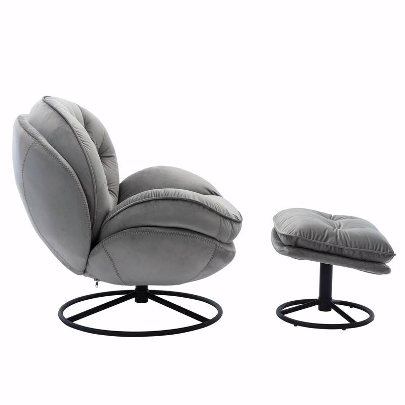 TV Chair Accent Chair for Living Room with Ottoman